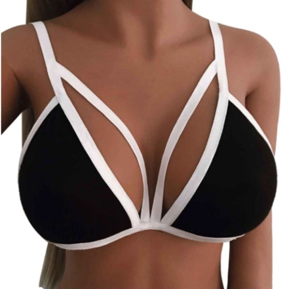 JUST IN Black&White Bralette - Picture 2 of 7